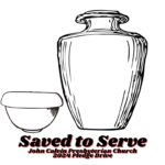 "Saved to Serve" Pledge Button 